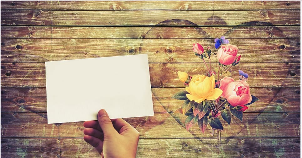 a business card